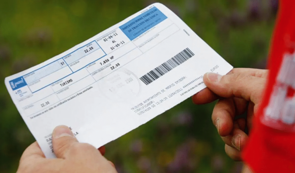 recibo del impuesto de circulación