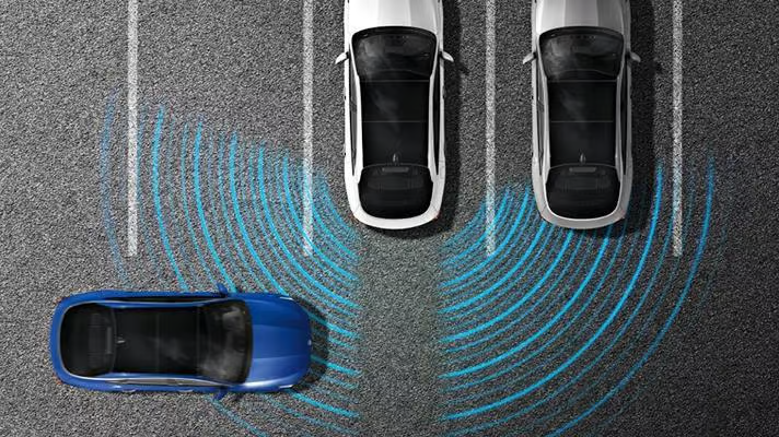 asistente de colisión trasera