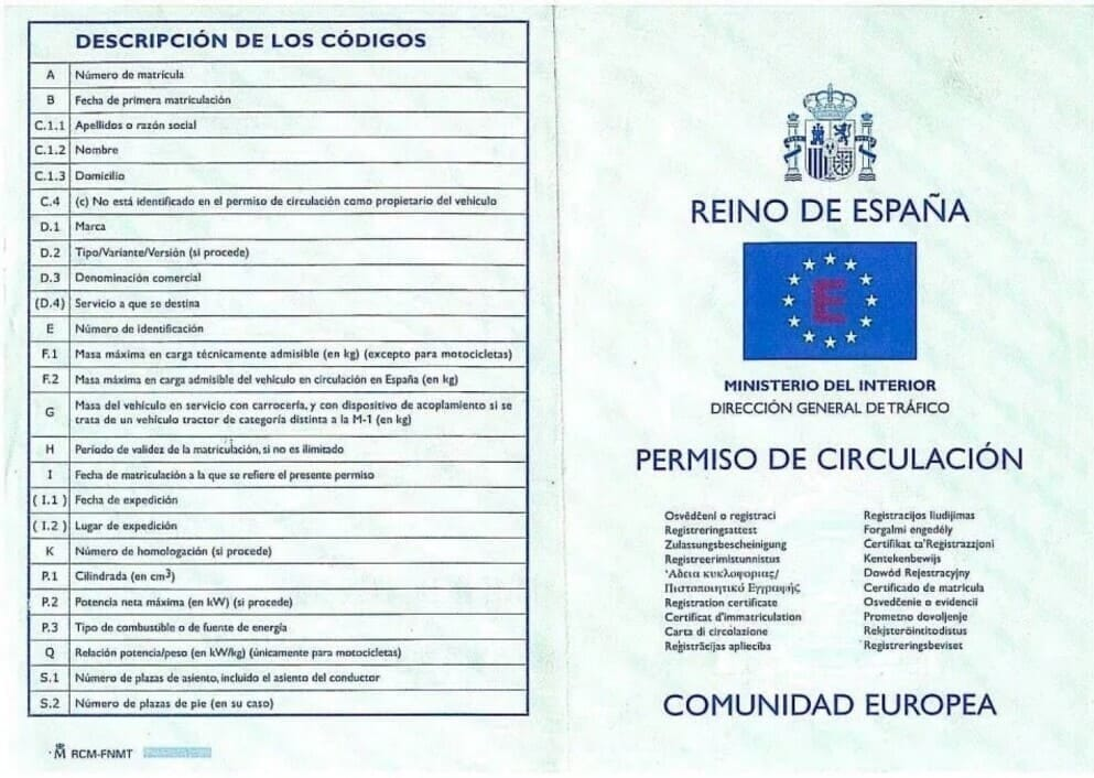permiso de circulación
