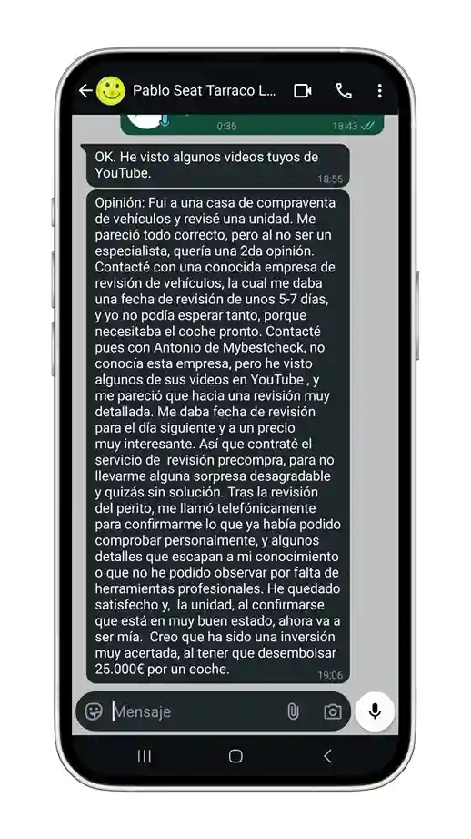 reseña de my best check